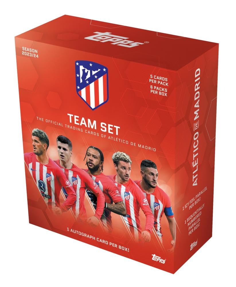 Amazon.co.jp: Topps Atletico de Madrid Official Team Set 23-24